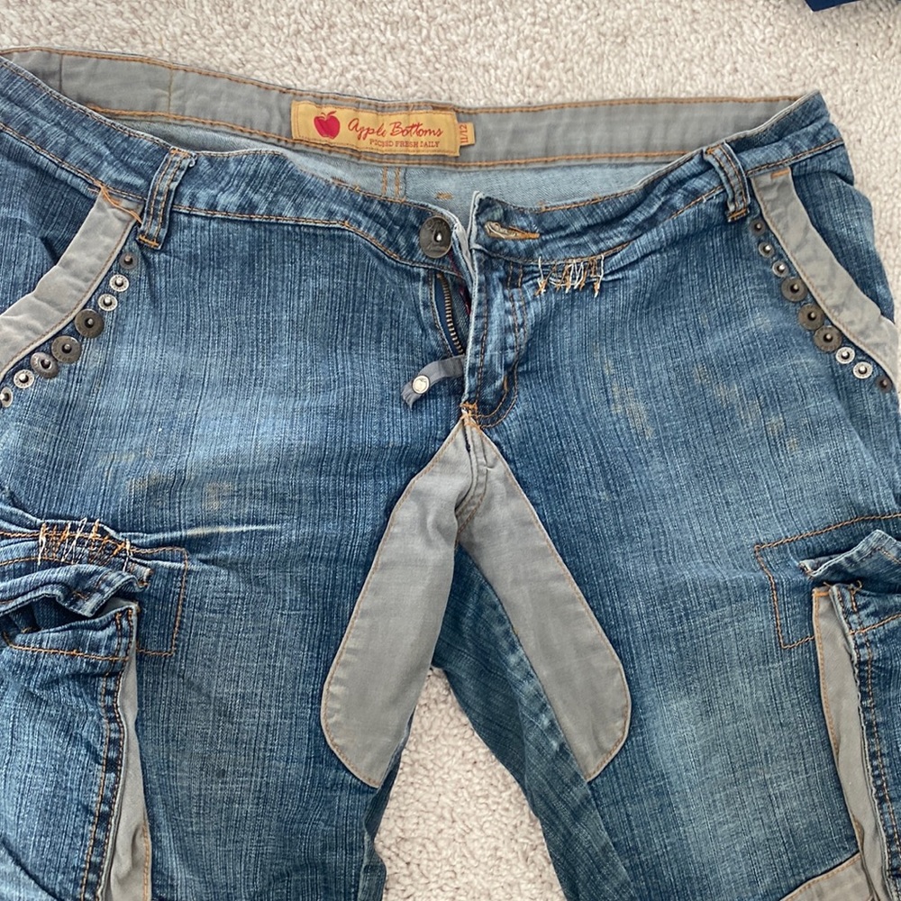 Apple bottom low rise jeans